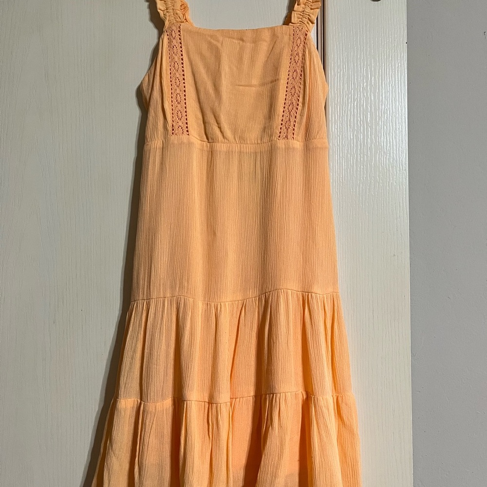 NWT Kohl's Orange Sleeveless Sundress with Square Neck